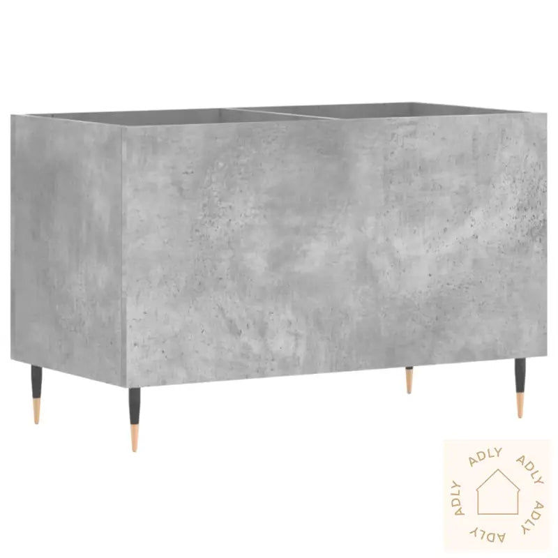 Hifi-Benk Betonggrå 74,5X38X48 Cm Konstruert Tre