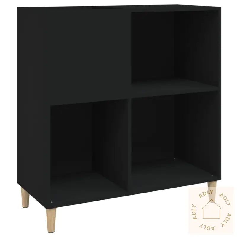 Hifi-Benk Svart 84,5X38X89 Cm Konstruert Tre