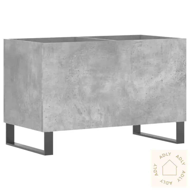 Hifi-Benk Betonggrå 74,5X38X48 Cm Konstruert Tre