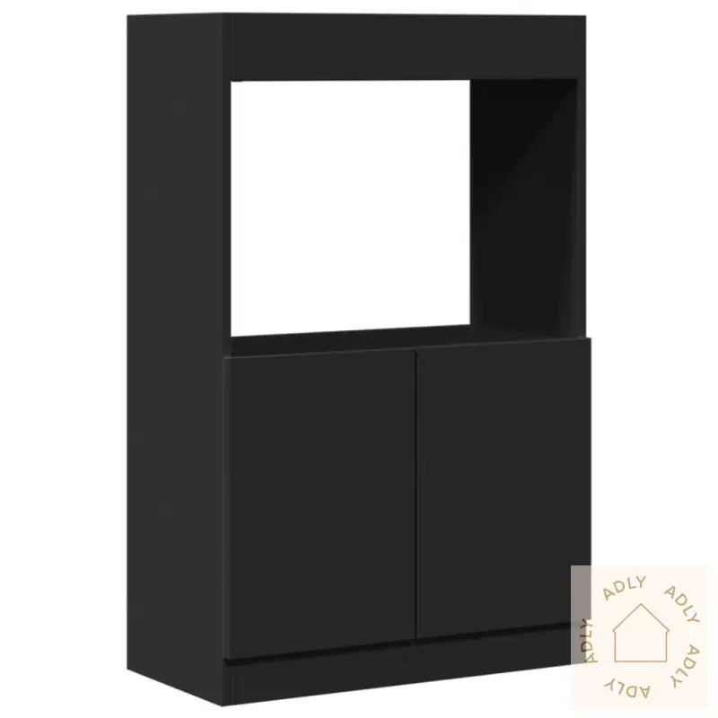 Highboard Svart 63X33X100 Cm Konstruert Tre