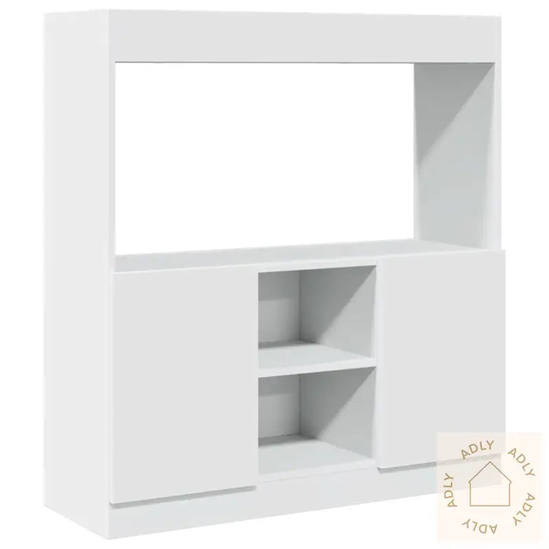 Highboard Hvit 92X33X100 Cm Konstruert Tre