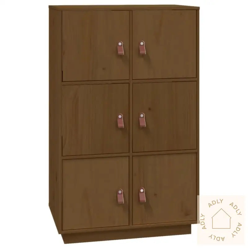 Highboard Honningbrun 67X40X108,5 Cm Heltre Furu