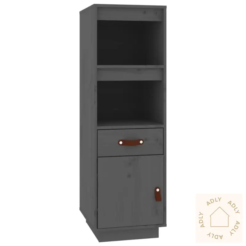 Highboard Grå 34X40X108,5 Cm Heltre Furu