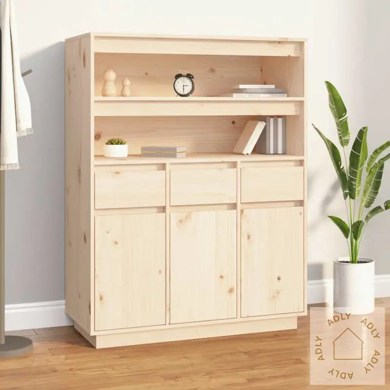 Highboard 89X40X116,5 Cm Heltre Furu
