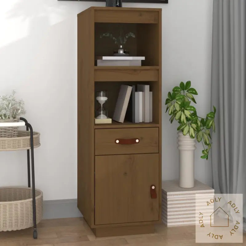 Highboard Honningbrun 34X40X108,5 Cm Heltre Furu