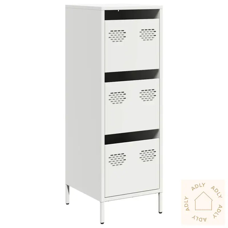 Highboard Hvit 39X35X103,5 Cm Stål
