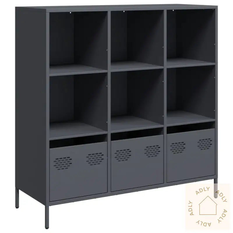 Highboard Antrasitt 101,5X39X103,5 Cm Stål