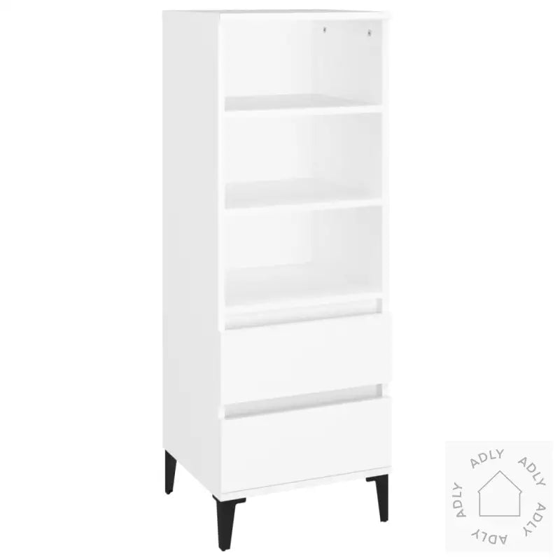 Highboard Hvit 40X36X110 Cm Konstruert Tre