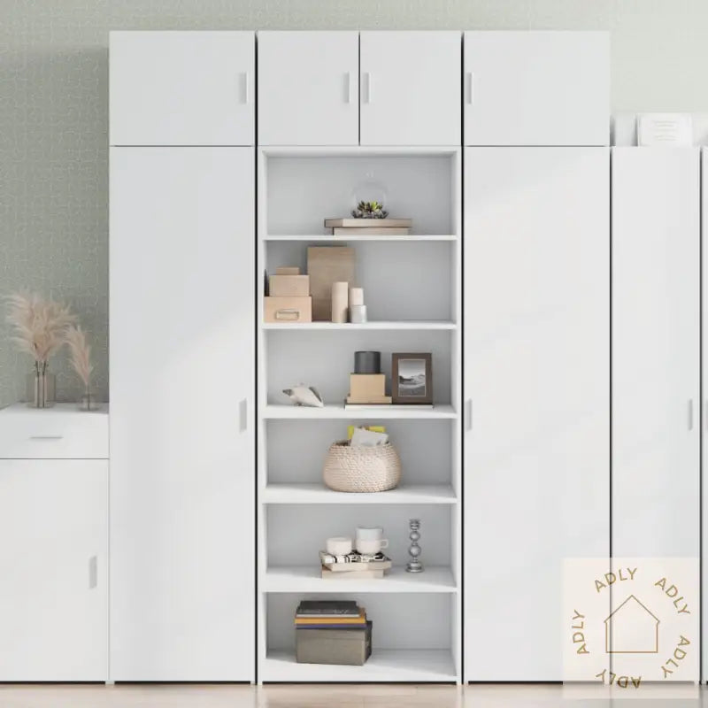 Hylle Hvit 70X41X185 Cm Konstruert Tre