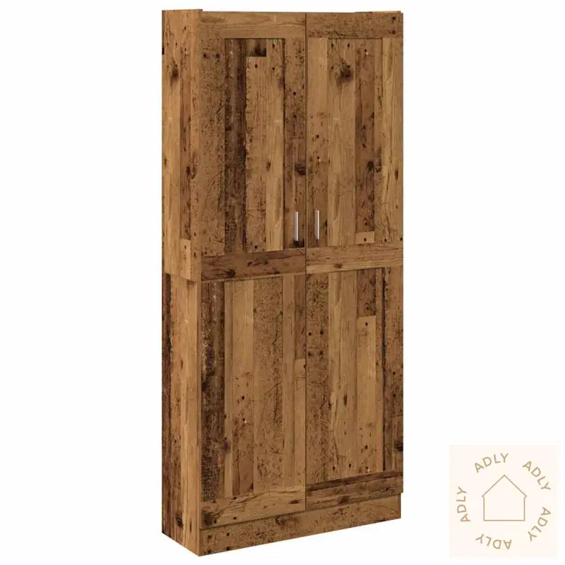 Highboard Gammelt Tre 82,5X30,5X185 Cm Konstruert Tre