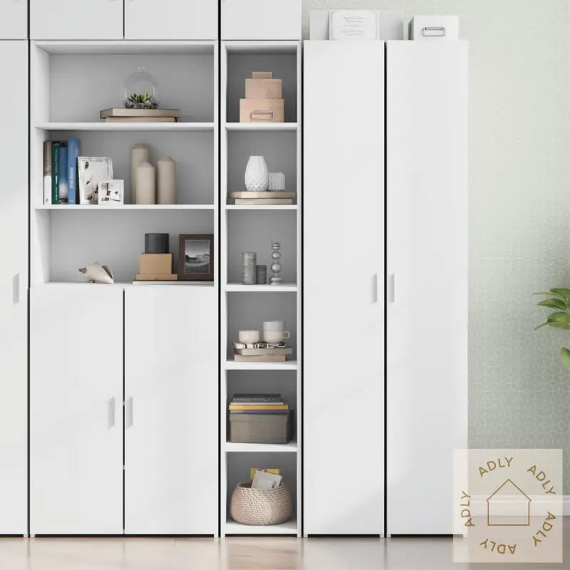 Hylle Hvit 30X41X185 Cm Konstruert Tre
