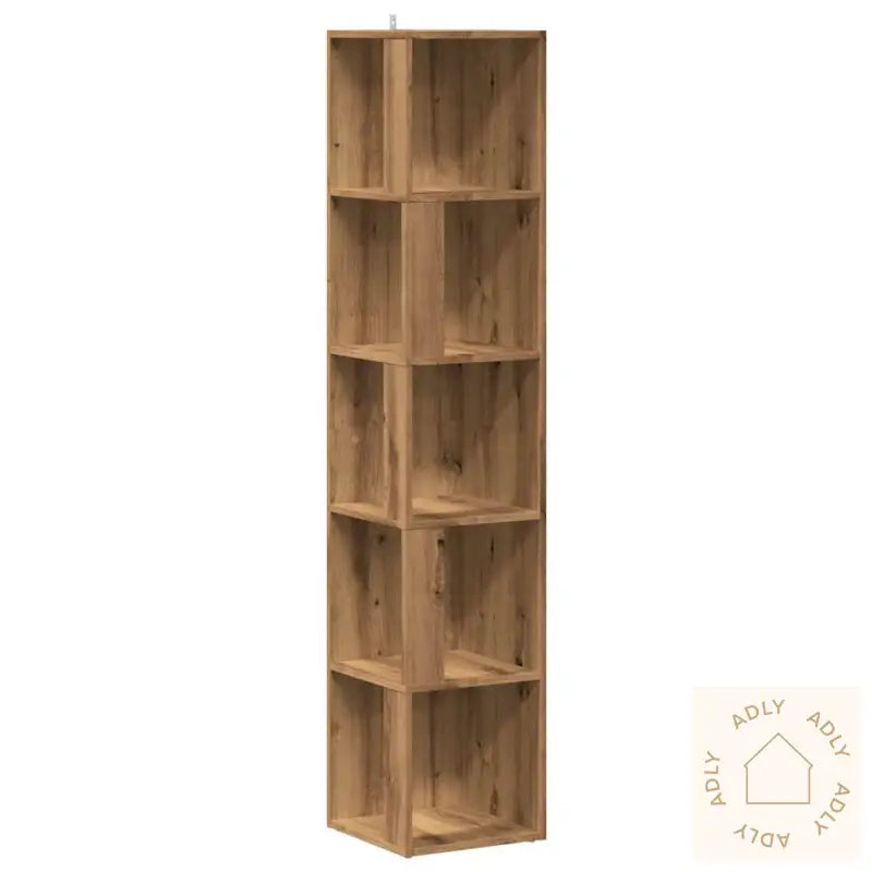 Hjørneskap Artisan Eik 33X33X165 Cm Konstruert Tre