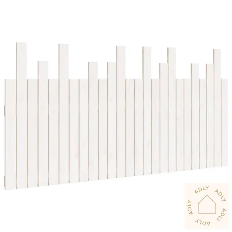 Veggmontert Sengegavl Hvit 159,5X3X80 Cm Heltre Furu
