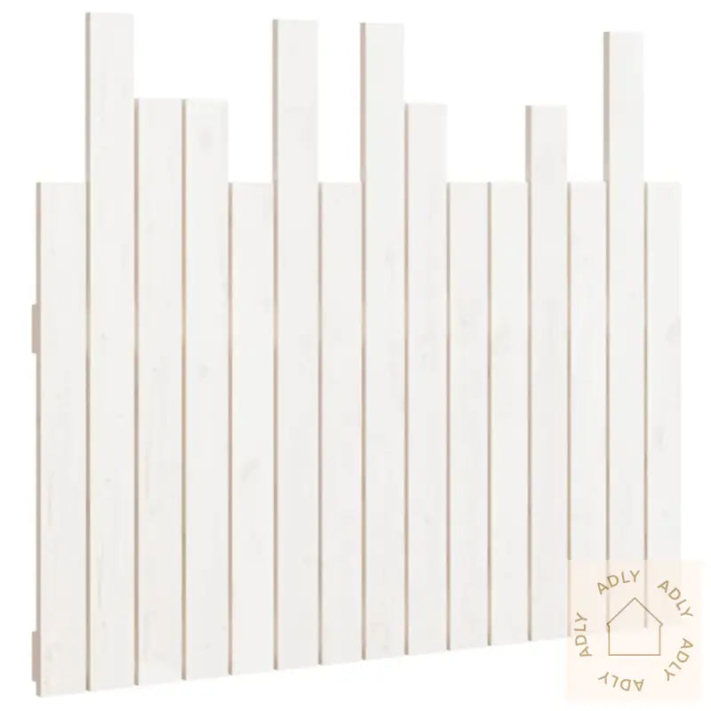 Veggmontert Sengegavl Hvit 95,5X3X80 Cm Heltre Furu