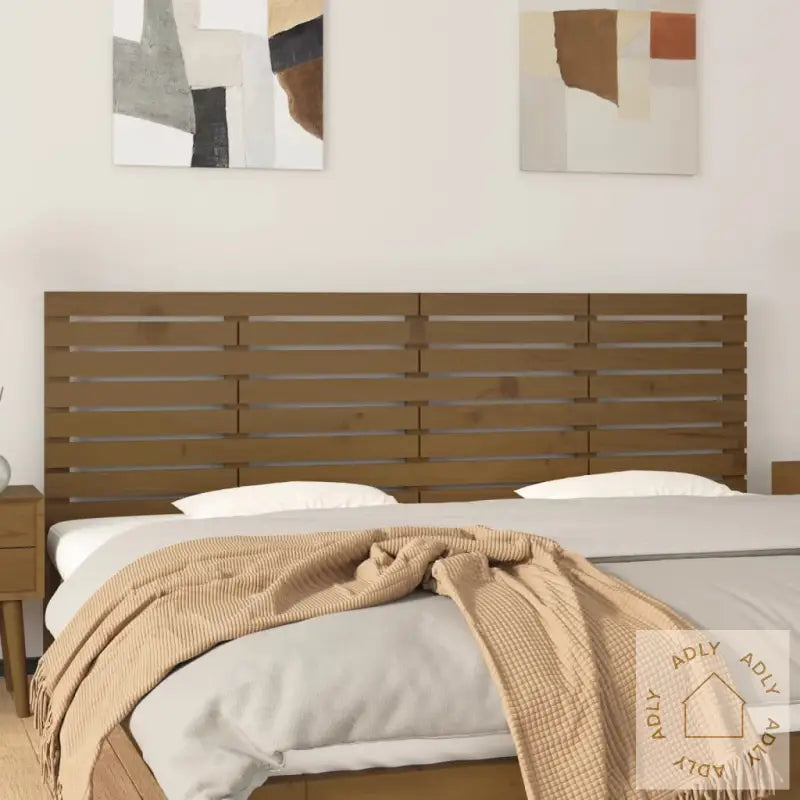 Veggmontert Hodegavl Honningbrun 206X3X63 Cm Heltre Furu