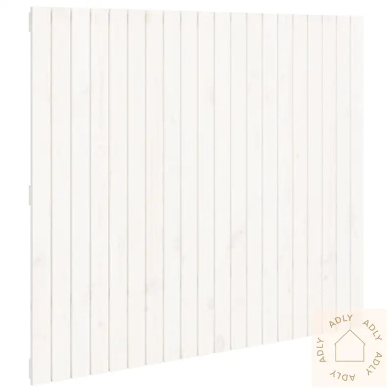 Veggmontert Sengegavl Hvit 127,5X3X110 Cm Heltre Furu