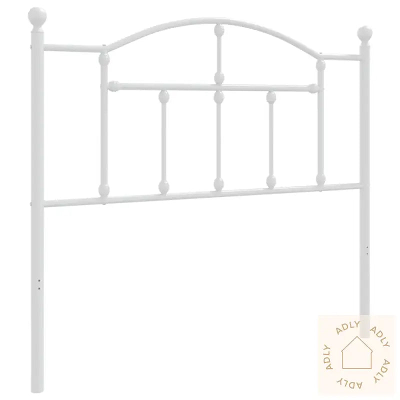 Sengegavl I Metall Hvit 100 Cm