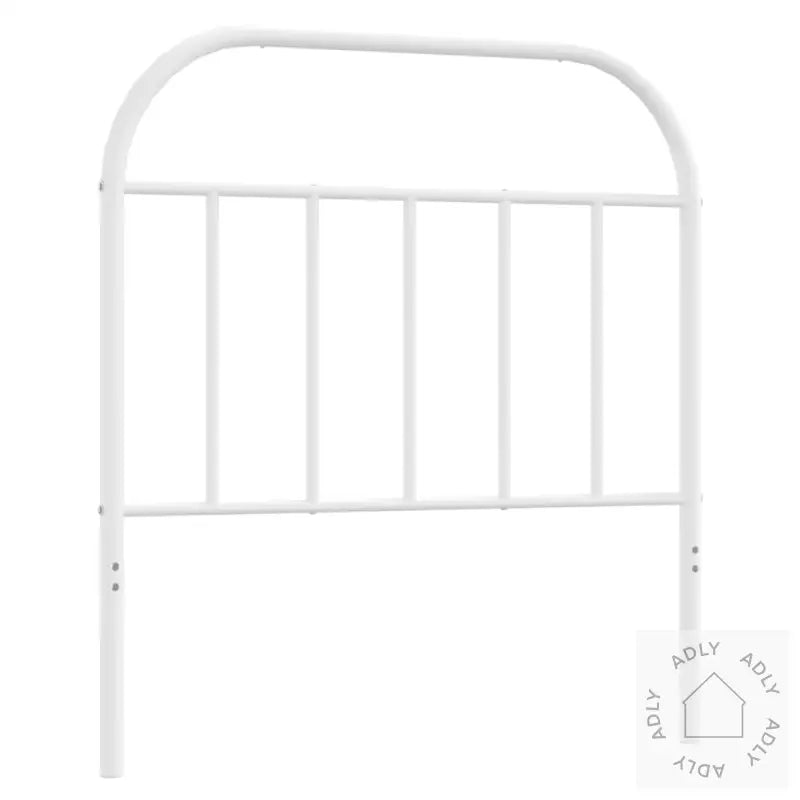 Sengegavl I Metall Hvit 80 Cm