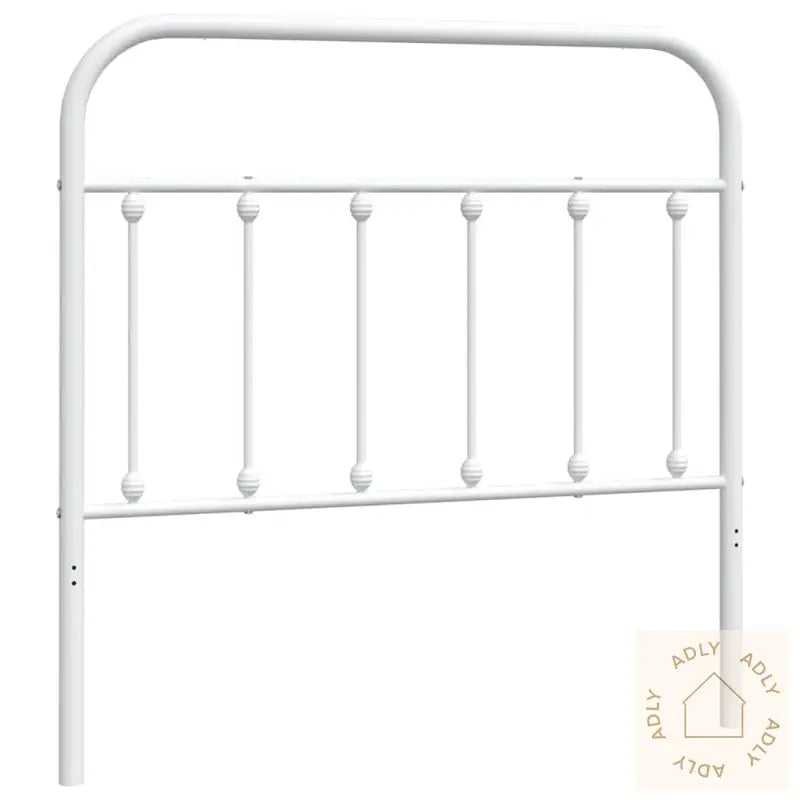 Sengegavl I Metall Hvit 100 Cm
