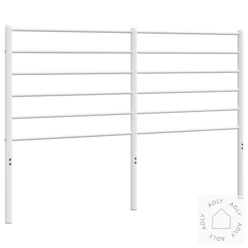 Sengegavl I Metall Hvit 150 Cm