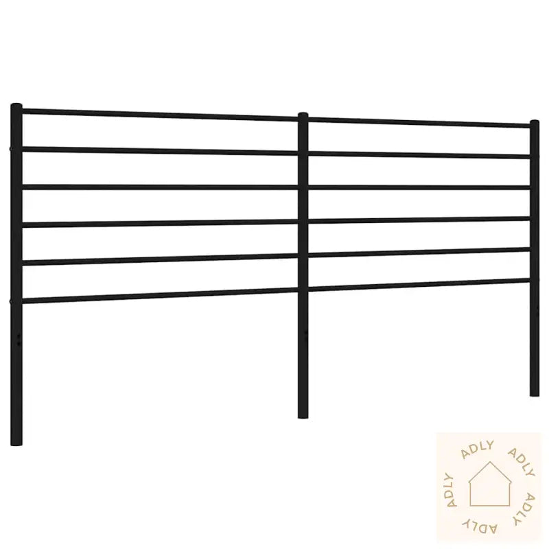 Sengegavl I Metall Svart 193 Cm