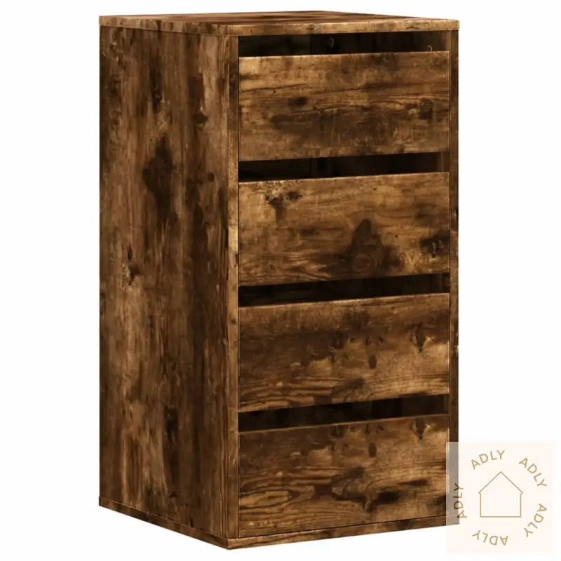 Kommode Røkt Eik 40X41X76 Cm Konstruert Tre