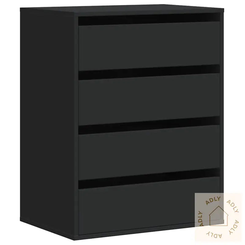Kommode Svart 60X41X76 Cm Konstruert Tre