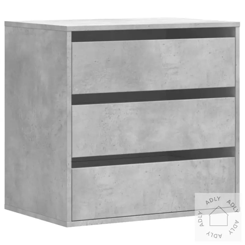Kommode Betonggrå 60X41X58 Cm Konstruert Tre