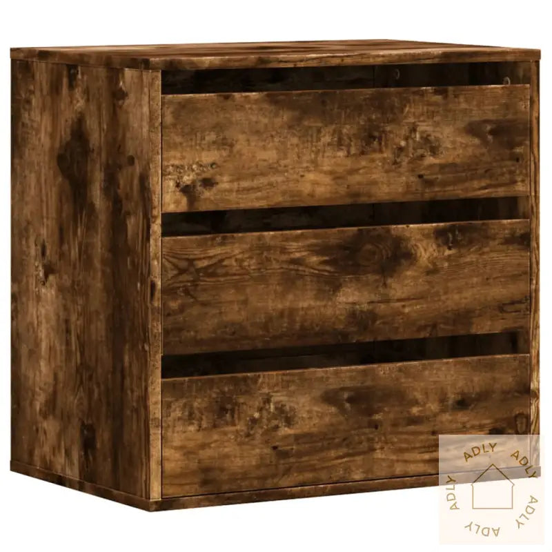 Kommode Røkt Eik 60X41X58 Cm Konstruert Tre