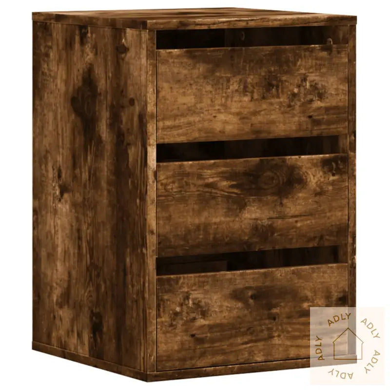 Kommode Røkt Eik 40X41X58 Cm Konstruert Tre