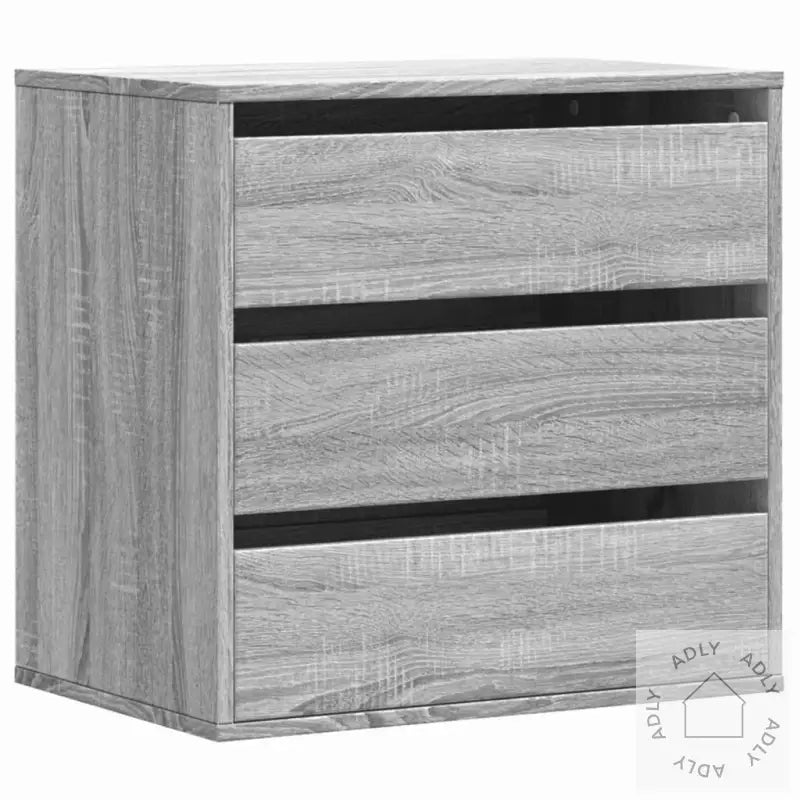Kommode Grå Sonoma 60X41X58 Cm Konstruert Tre