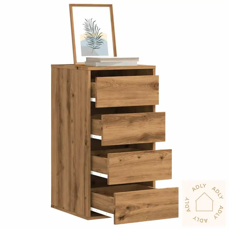 Kommode Artisan Eik 40X41X76 Cm Konstruert Tre