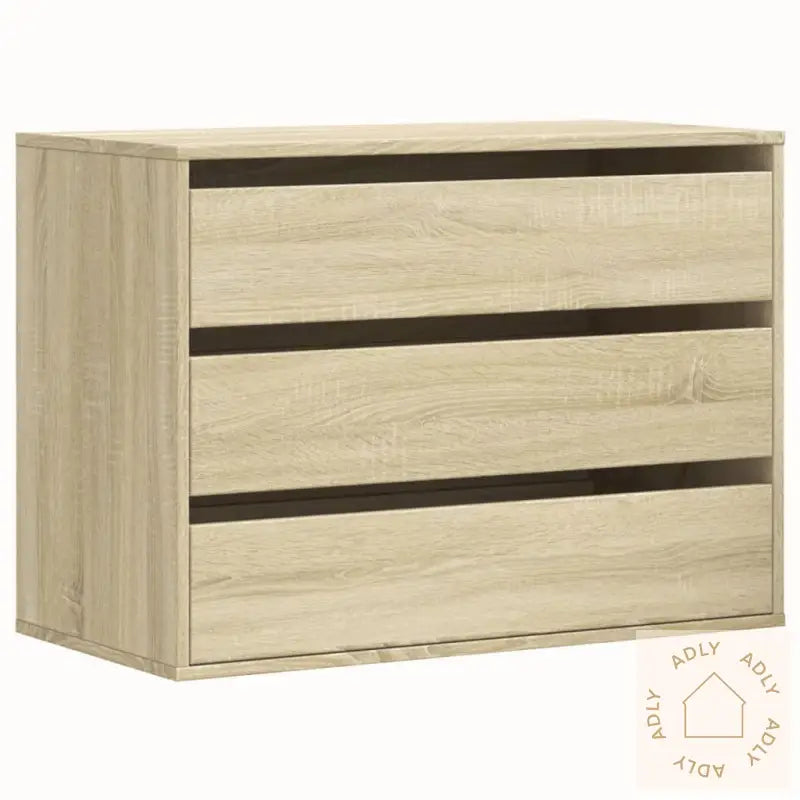Kommode Sonoma Eik 80X41X58 Cm Konstruert Tre