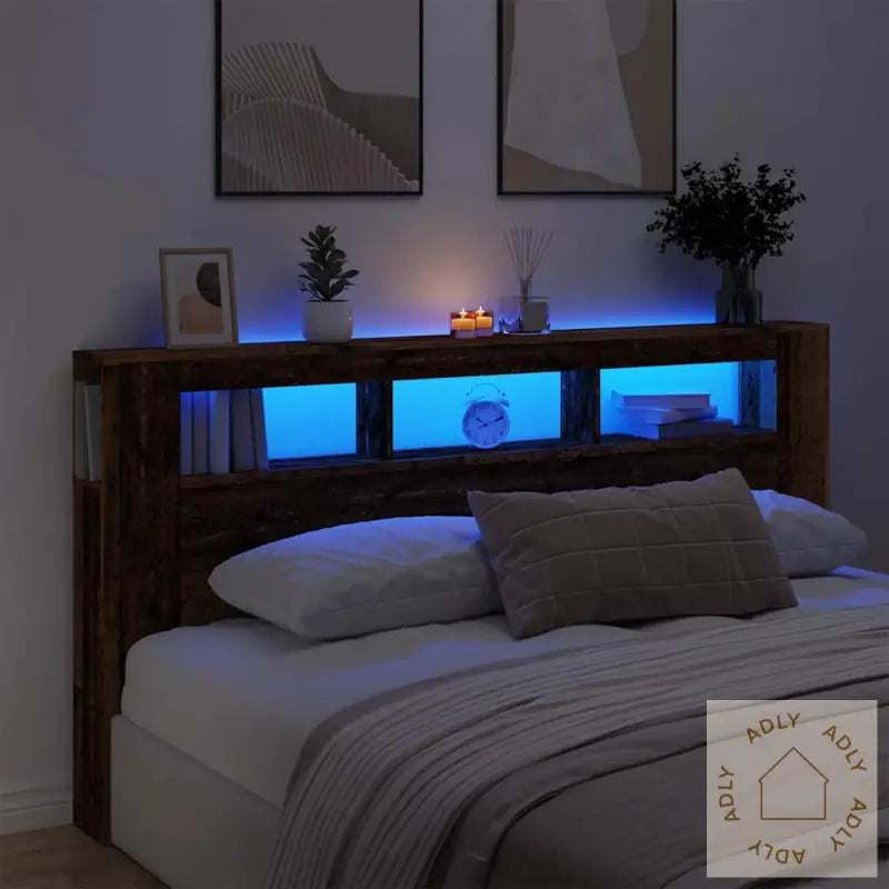 Sengegavl Med Led Gammelt Tre 200X18,5X103,5 Cm Konstruert Tre