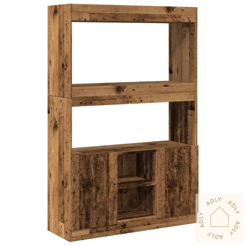 Highboard Gammelt Tre 92X33X140 Cm Konstruert Tre