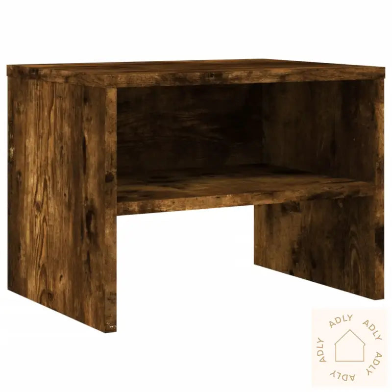 Nattbord Røkt Eik 40X30X30 Cm Konstruert Tre