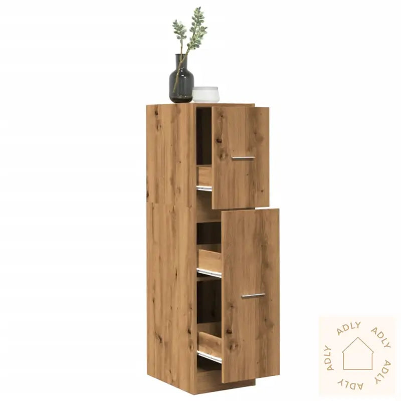 Apotekskap Artisan Eik 30X41X118 Cm Konstruert Tre