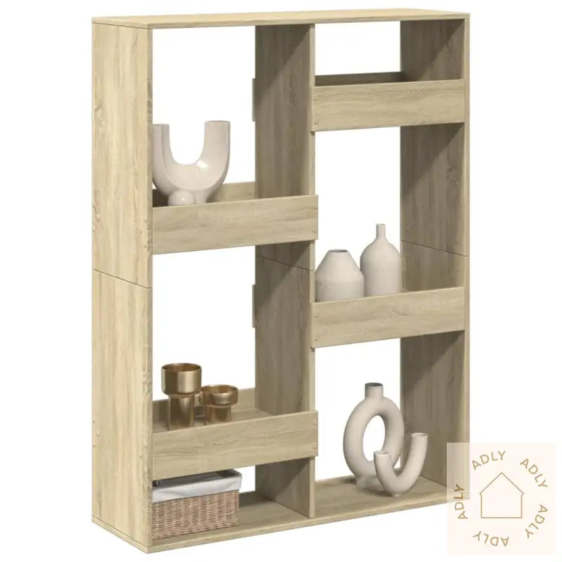 Romdeler Sonoma Eik 100X33X135 Cm Konstruert Tre