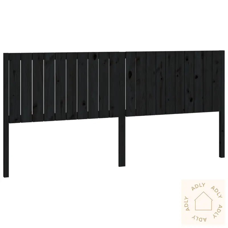 Sengegavl Svart 205,5X4X100 Cm Heltre Furu