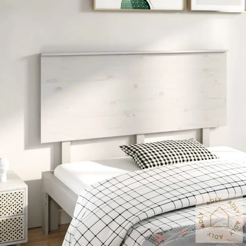 Sengegavl Hvit 144X6X82,5 Cm Heltre Furu
