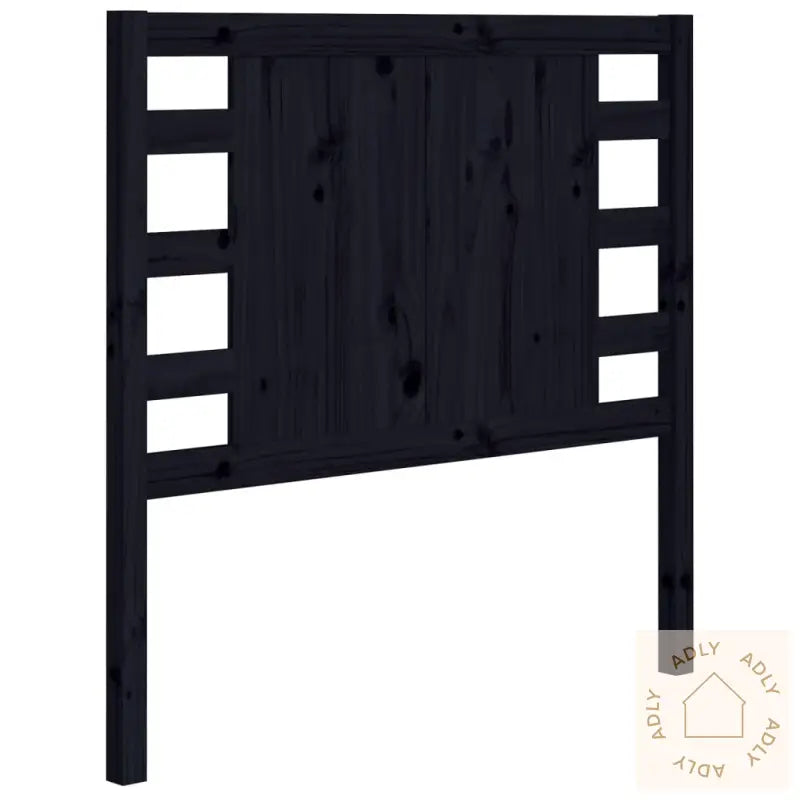 Sengegavl Svart 81X4X100 Cm Heltre Furu