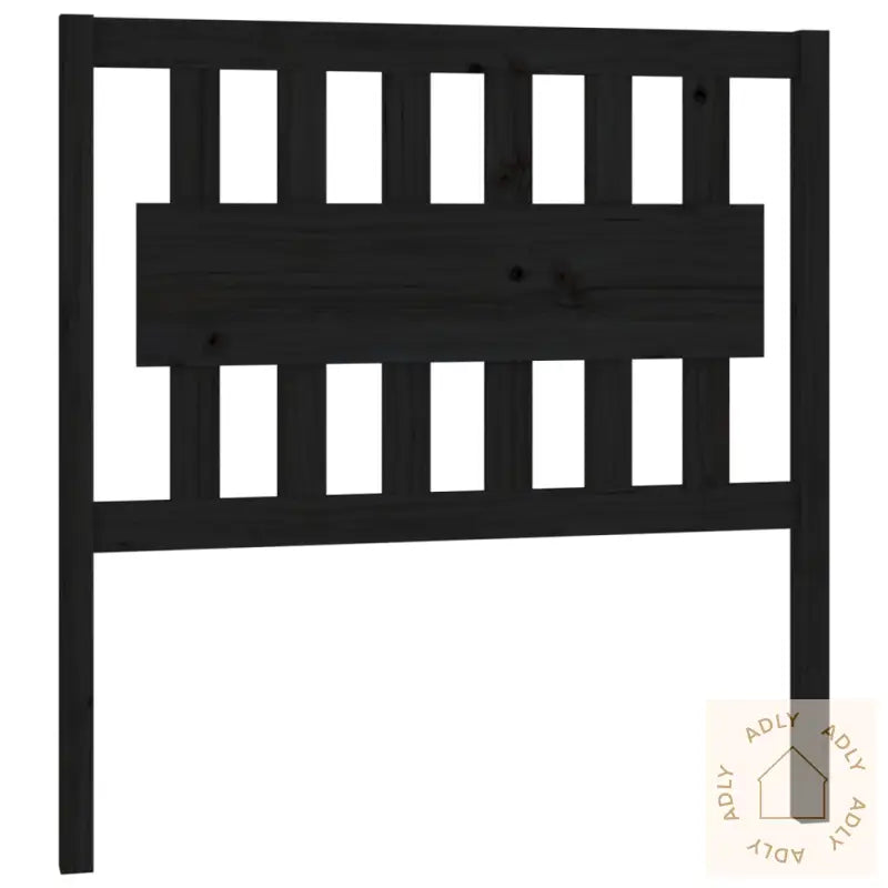 Sengegavl Svart 95,5X4X100 Cm Heltre Furu
