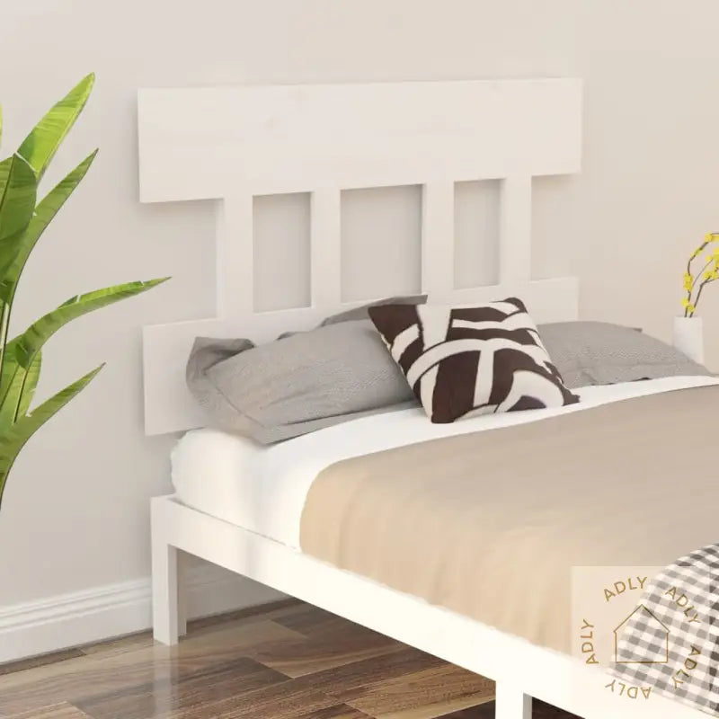 Sengegavl Hvit 93,5X3X81 Cm Heltre Furu
