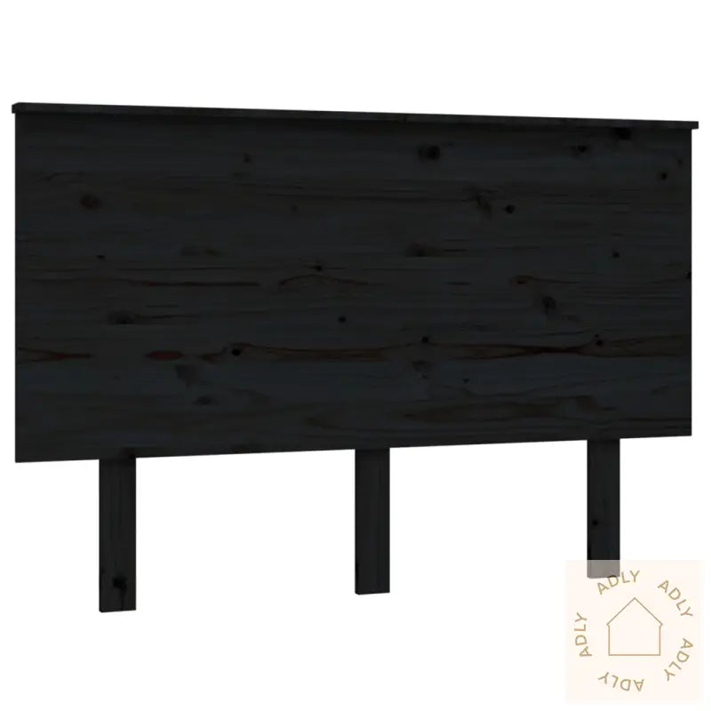 Sengegavl Svart 124X6X82,5 Cm Heltre Furu