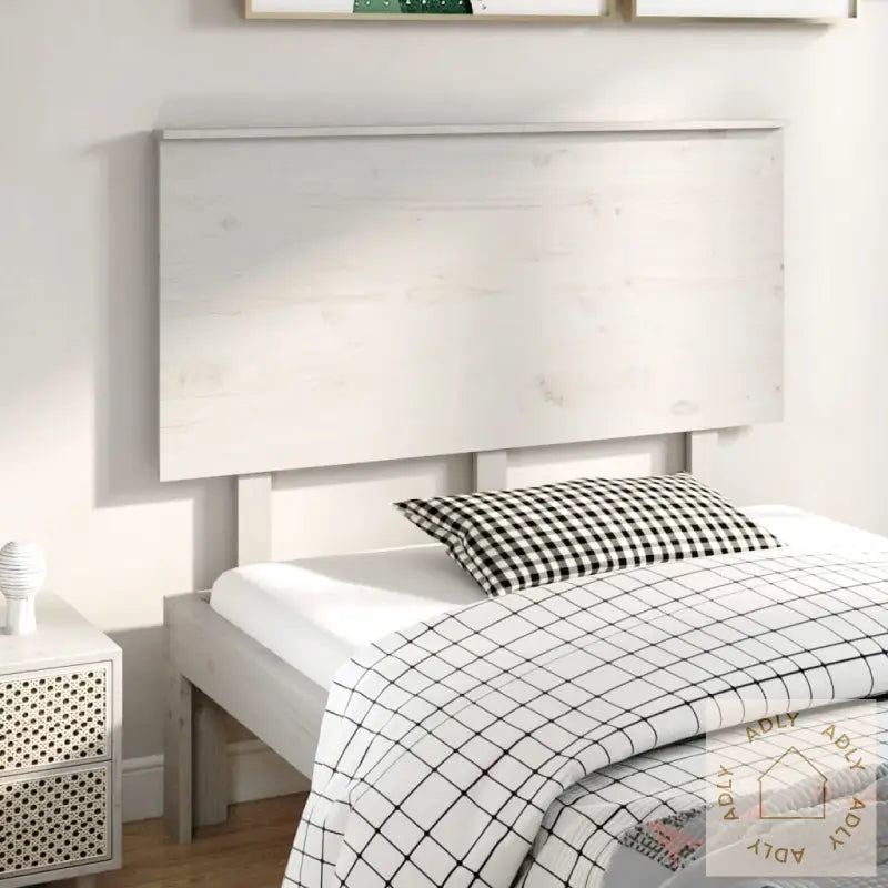 Sengegavl Hvit 124X6X82,5 Cm Heltre Furu