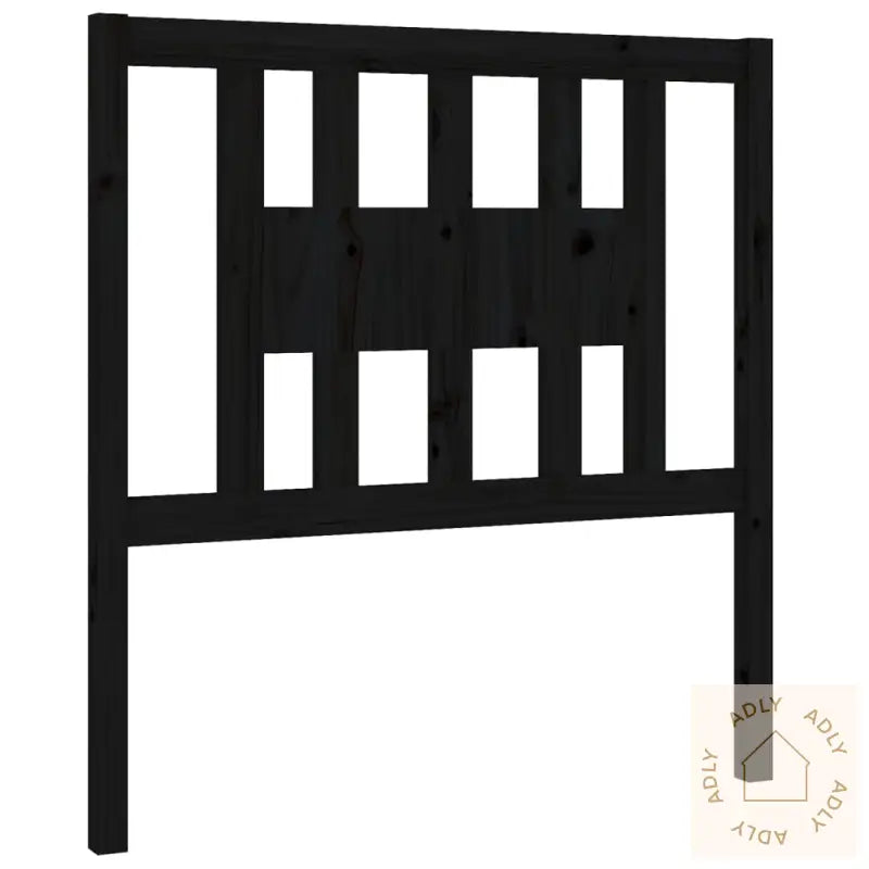 Sengegavl Svart 96X4X100 Cm Heltre Furu