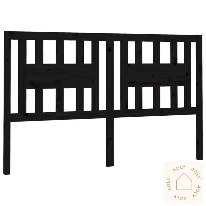Sengegavl Svart 166X4X100 Cm Heltre Furu