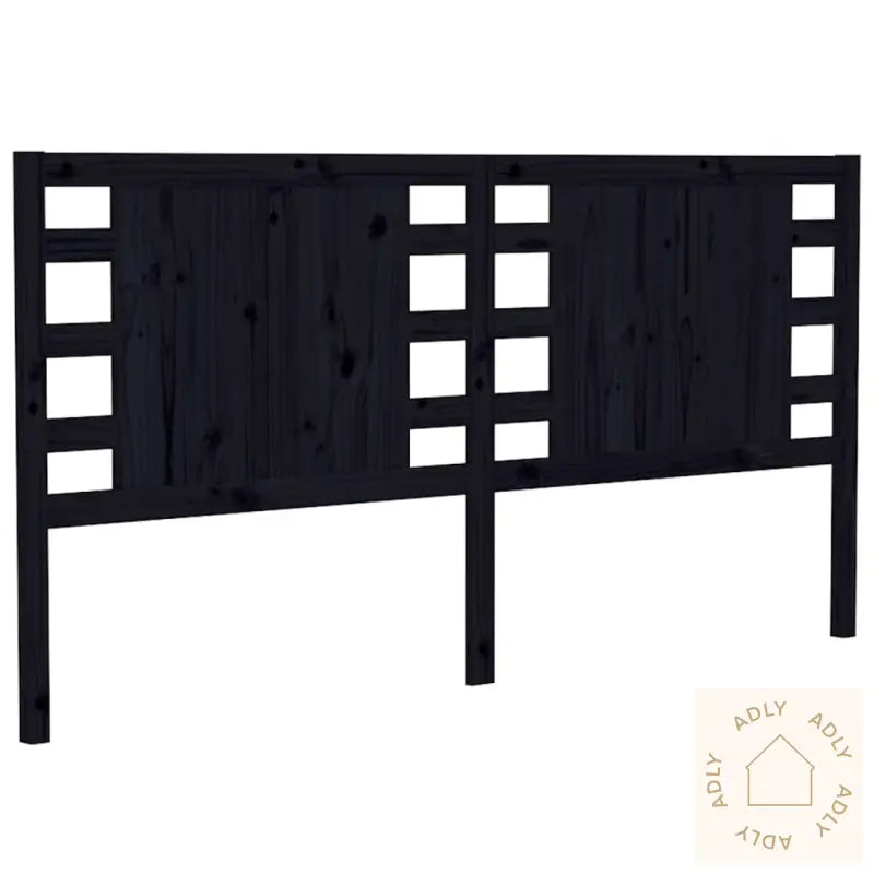 Sengegavl Svart 166X4X100 Cm Heltre Furu