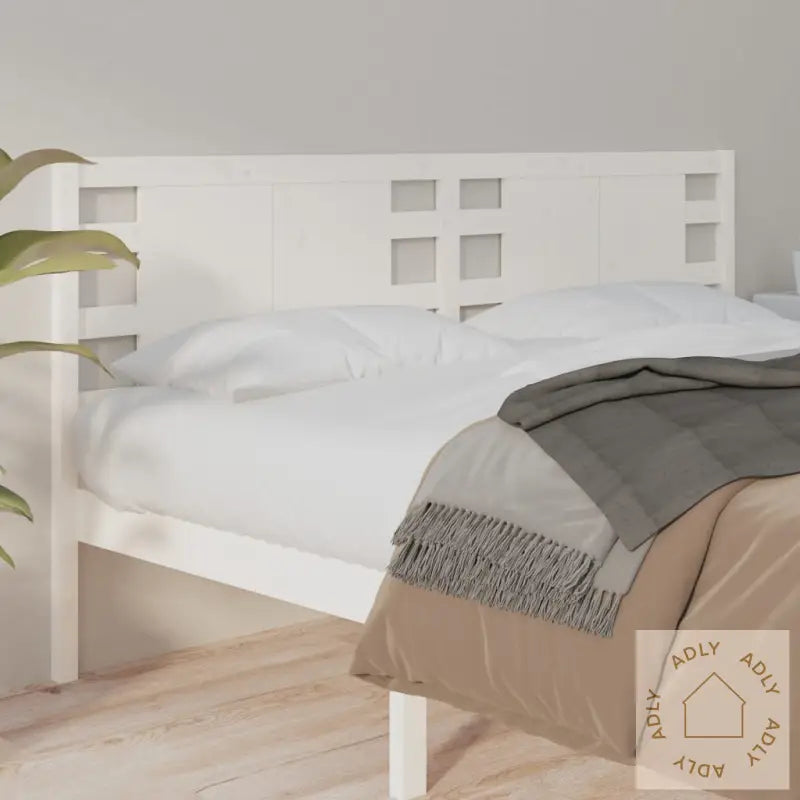 Sengegavl Hvit 206X4X100 Cm Heltre Furu