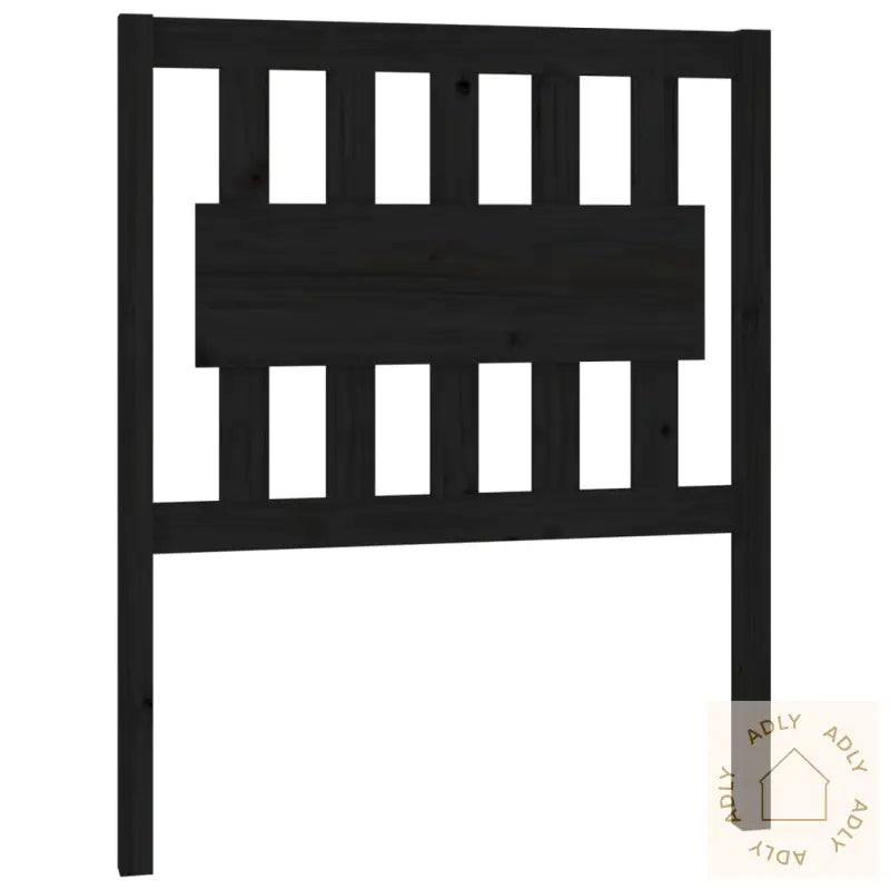 Sengegavl Svart 80,5X4X100 Cm Heltre Furu